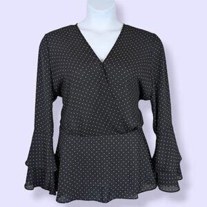 Bianca Nygard Flowy Polka Dot Blouse
